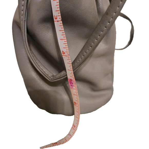 Vintage Anne Klein for Calderon grey Leather Crossbody Shoulder Bag - Picture 5 of 11